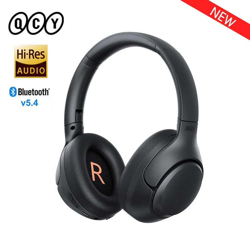Fones de ouvido sem fio Bluetooth 5.4 Hi-Res Audio Over Ear Headset GOLFINHO