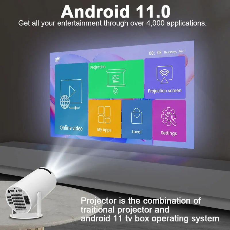Projetor Magcubic PRO 4K Android 11 Dual -